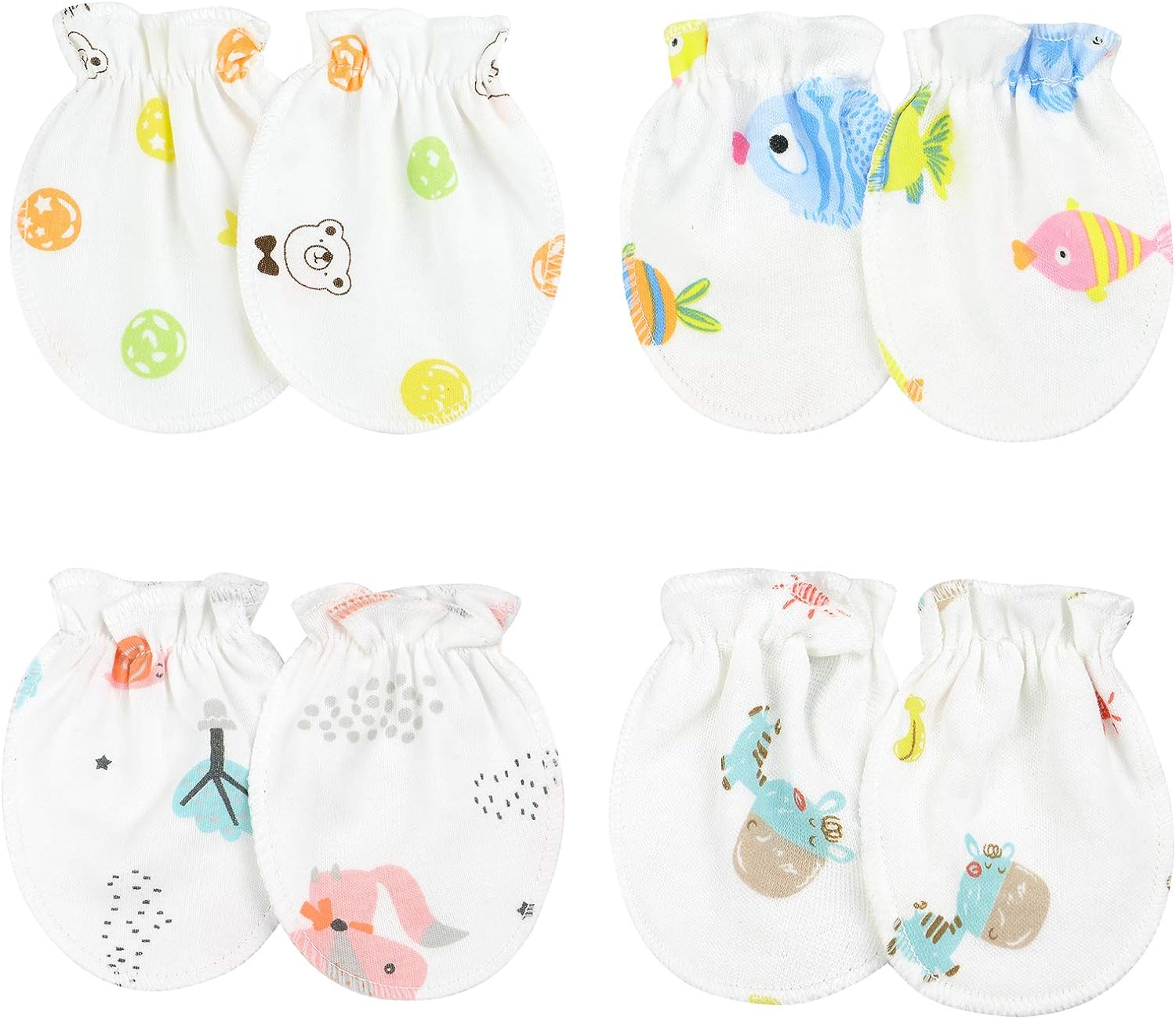 Newborn Baby Mittens No Scratch Cotton Gloves Warm Mittens Baby Glove for Boys Girls - Image 1